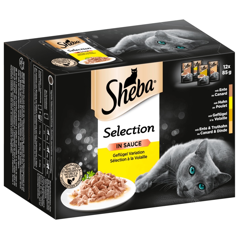 Sheba Selection in Sauce Geflügel Variation 12x85g